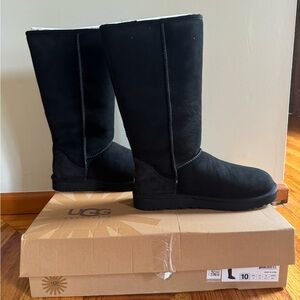 NWT Ugg Black Tall Boots Women’s Size 10